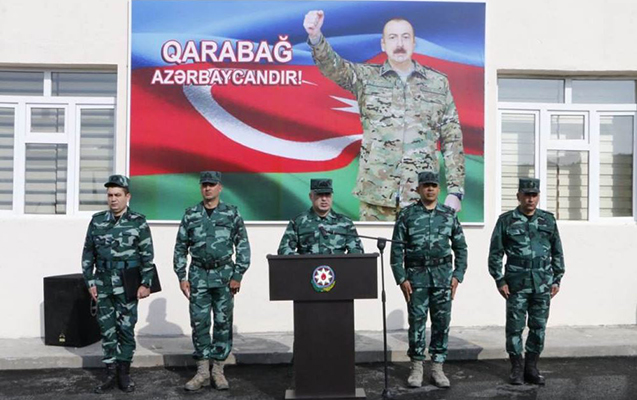 Ermənistanla sərhəddə yeni hərbi hissə fəaliyyətə başladı - FOTOLAR