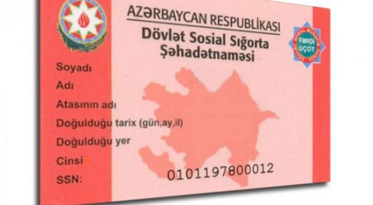 Dövlət sosial sığorta şəhadətnaməsi ləğv edilir