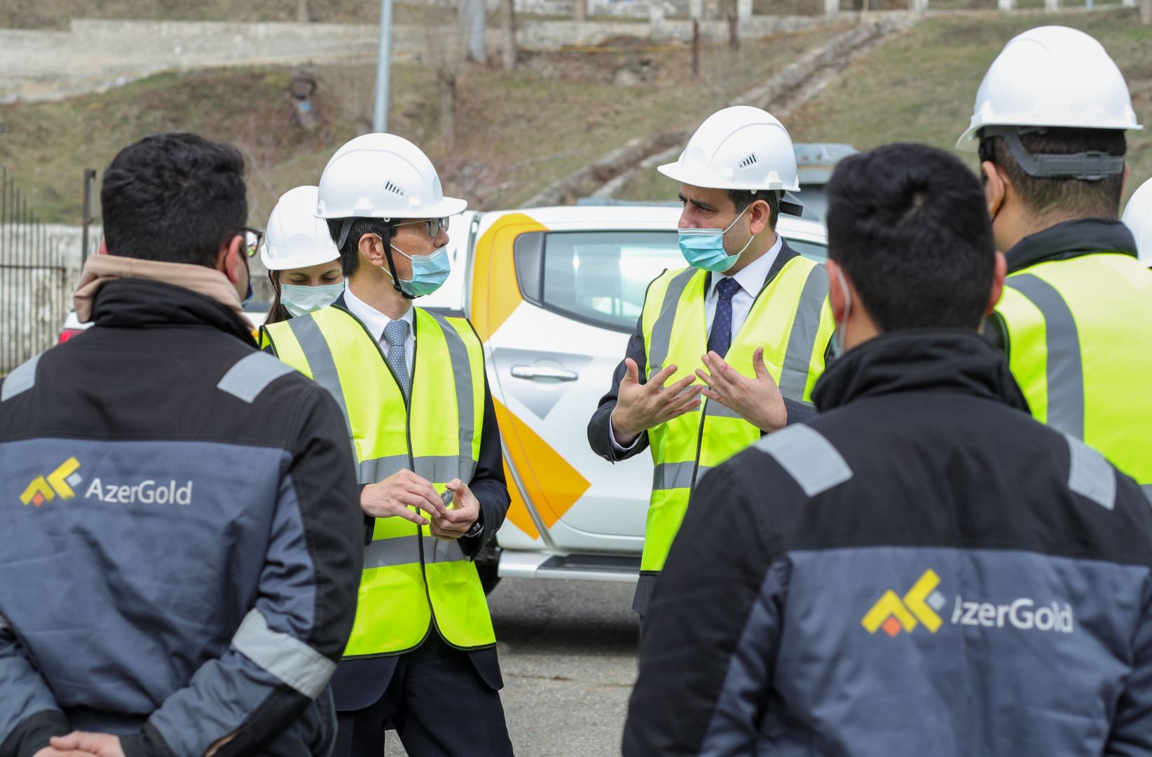 Yaponiya səfiri “AzerGold”un Daşkəsəndəki işi ilə tanış olub - FOTO