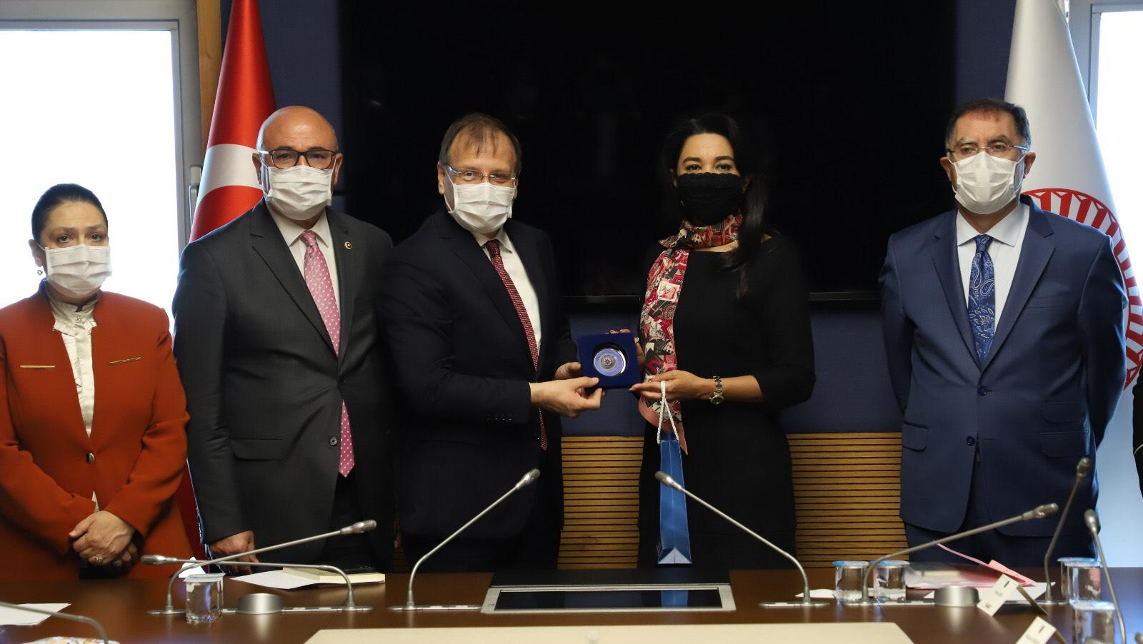 Ombudsman Səbinə Əliyeva Türkiyə parlamentinin sədri ilə görüşdü