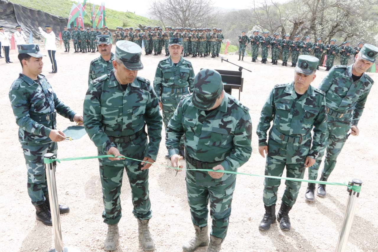 Ermənistanla sərhəddə yeni hərbi hissə fəaliyyətə başladı - FOTOLAR