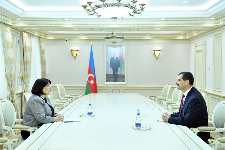 Sahibə Qafarova Türkiyənin ölkəmizdəki səfiri ilə görüşüb - FOTO