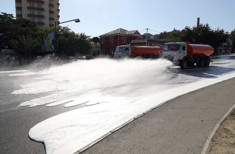 Bakıda 550 küçə dezinfeksiya edilib