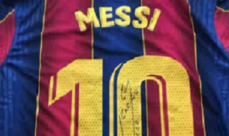 Messi imzalı forması ilə 50 min doza peyvənd aldı
