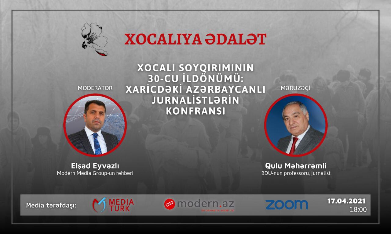 Xaricdəki azərbaycanlı jurnalistlər Xocalıya görə toplaşır