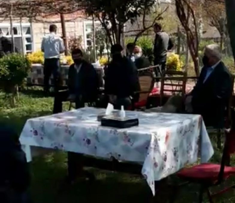 Masallıda yas mərasimi təşkil edənlər cərimələndi - FOTOLAR