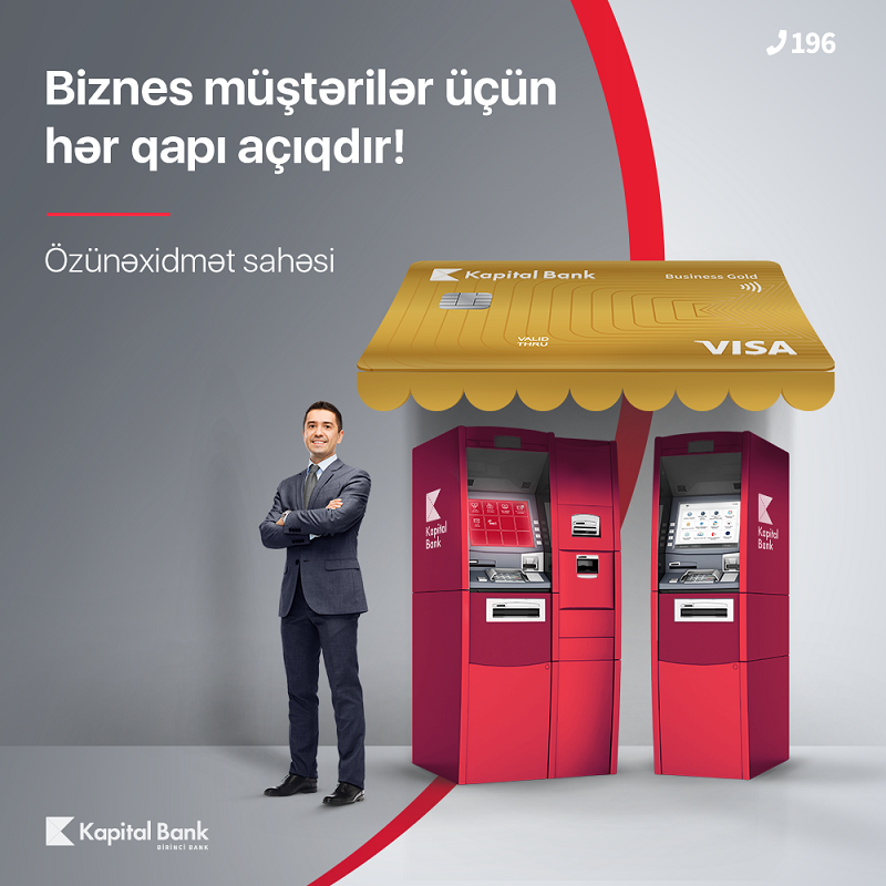 Kapital Bank biznes və sahibkarlar üçün özünəxidmət sahəsi yaradıb