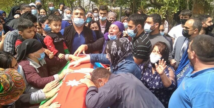 Şəhid hərbçimiz dəfn olundu - FOTO