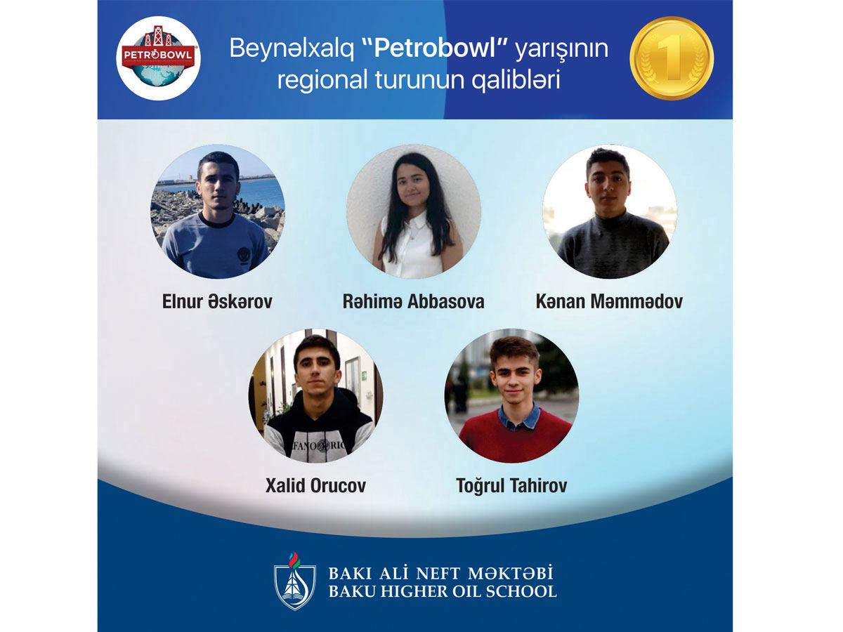 Bakı Ali Neft Məktəbi regional “Petrobowl” yarışının qalibi olub