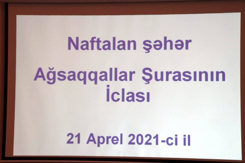 Naftalanda Ağsaqqallar Şurasına yeni sədr seçilib - FOTOLAR