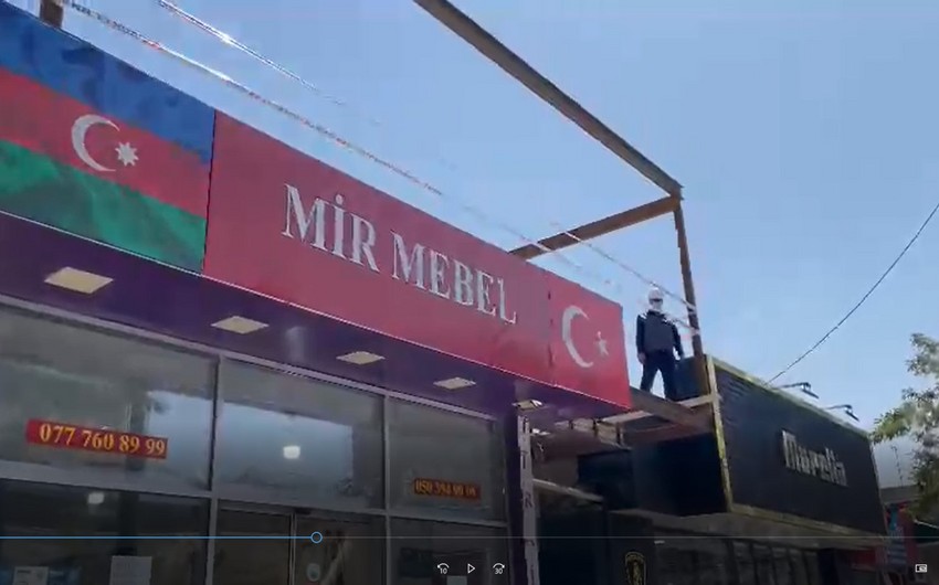 Bakıda daha bir qanunsuz tikintinin qarşısı alındı - VİDEO