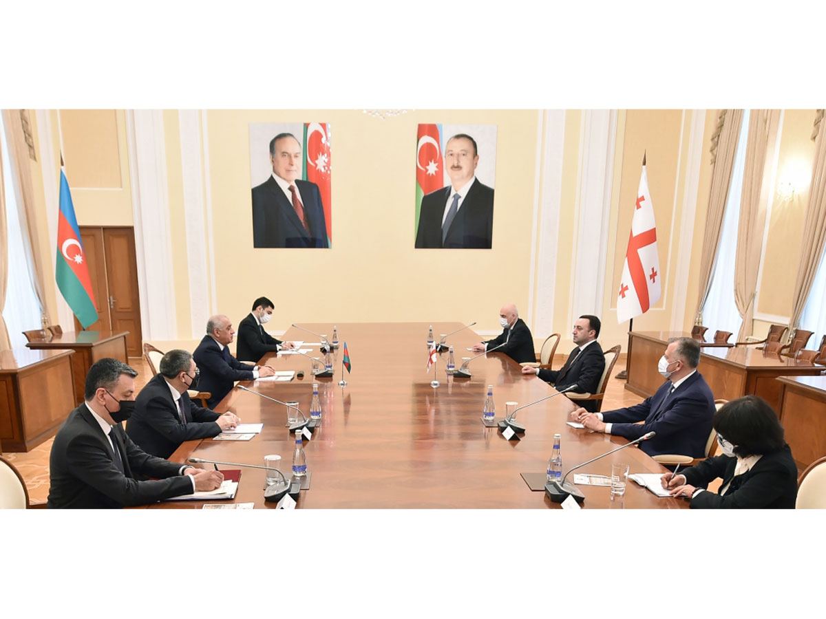 Azərbaycan Gürcüstan baş nazirləri görüşdü