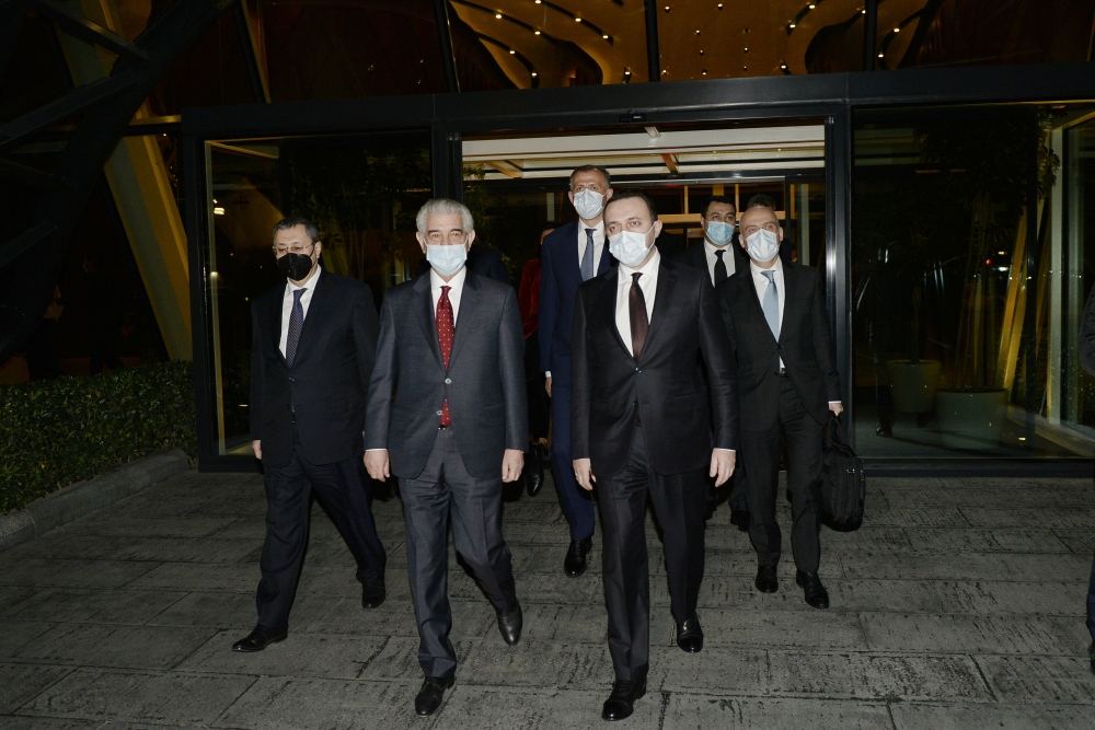 İrakli Qaribaşvilinin Azərbaycana səfəri başa çatdı - FOTO