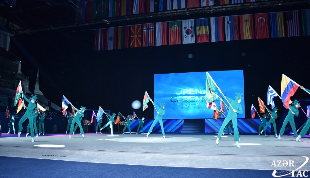 Bakıda bədii gimnastika üzrə dünya kuboku yarışlarının açılışı olub