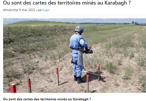 Azərbaycanlı jurnalist Fransa portalında minalanmış ərazilərdən yazdı