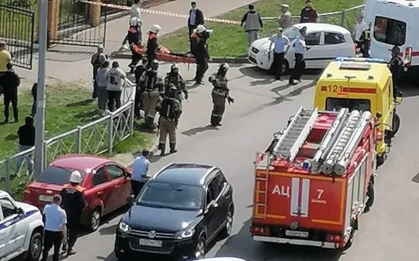 Kazanda məktəbə silahlı hücum edən şəxs saxlanıldı
