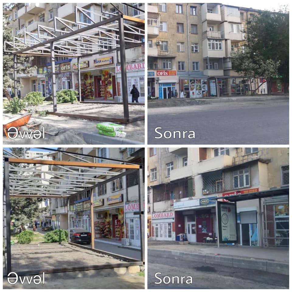 Bakıda piyada səkisi zəbt edilib - FOTO