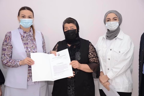 Qənirə Paşayeva Tovuzda şəhid ailələri ilə görüşdü - FOTO