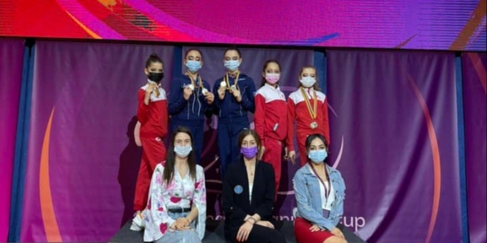Gimnastlarımız Rumıniyada 7 medal qazandı