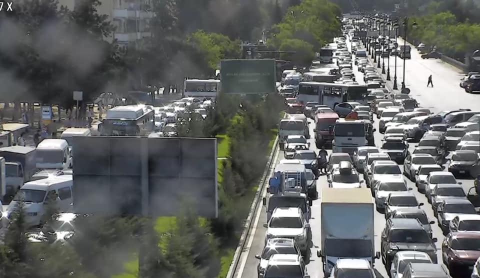 Bakının əsas küçə və prospektlərində tıxac var