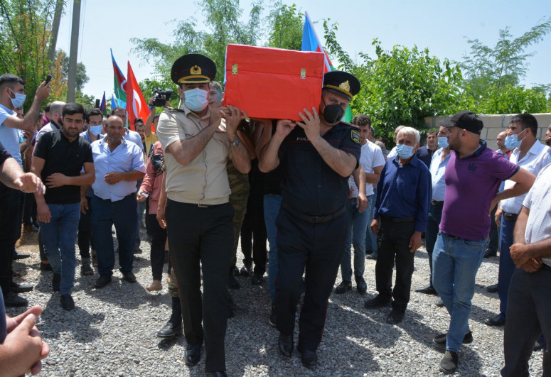 Vətən müharibəsi şəhidi Tərtərdə dəfn olunub