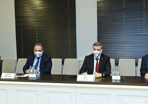 Emin Əmrullayev Qazi Universitetinin rektoru ilə görüşdü - FOTO