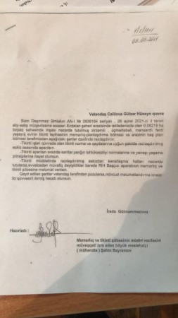 Baş redaktor Samir Nuriyevə müraciət etdi