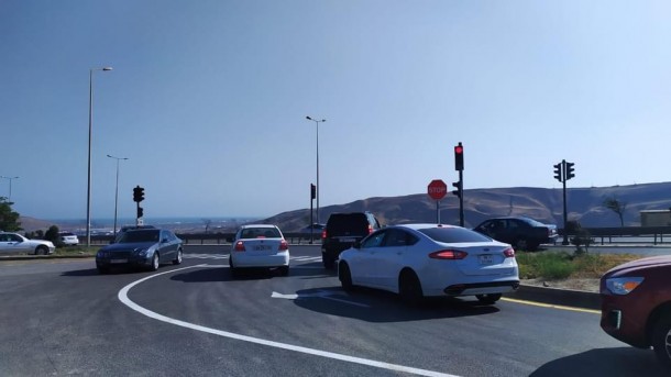 Bakıda daha bir yolda işıqforlar quraşdırıldı - FOTOLAR