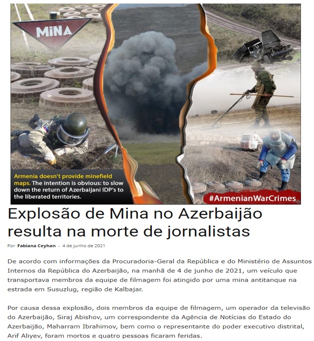 Azərbaycanın dostları Ermənistanın mina təxribatlarına etiraz edirlər