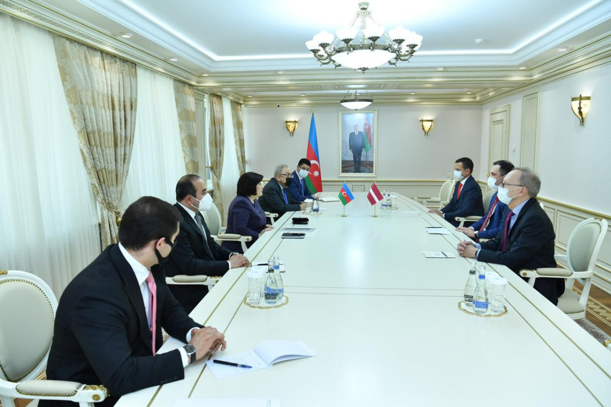 Sahibə Qafarova Latviya nümayəndə heyətini qəbul etdi