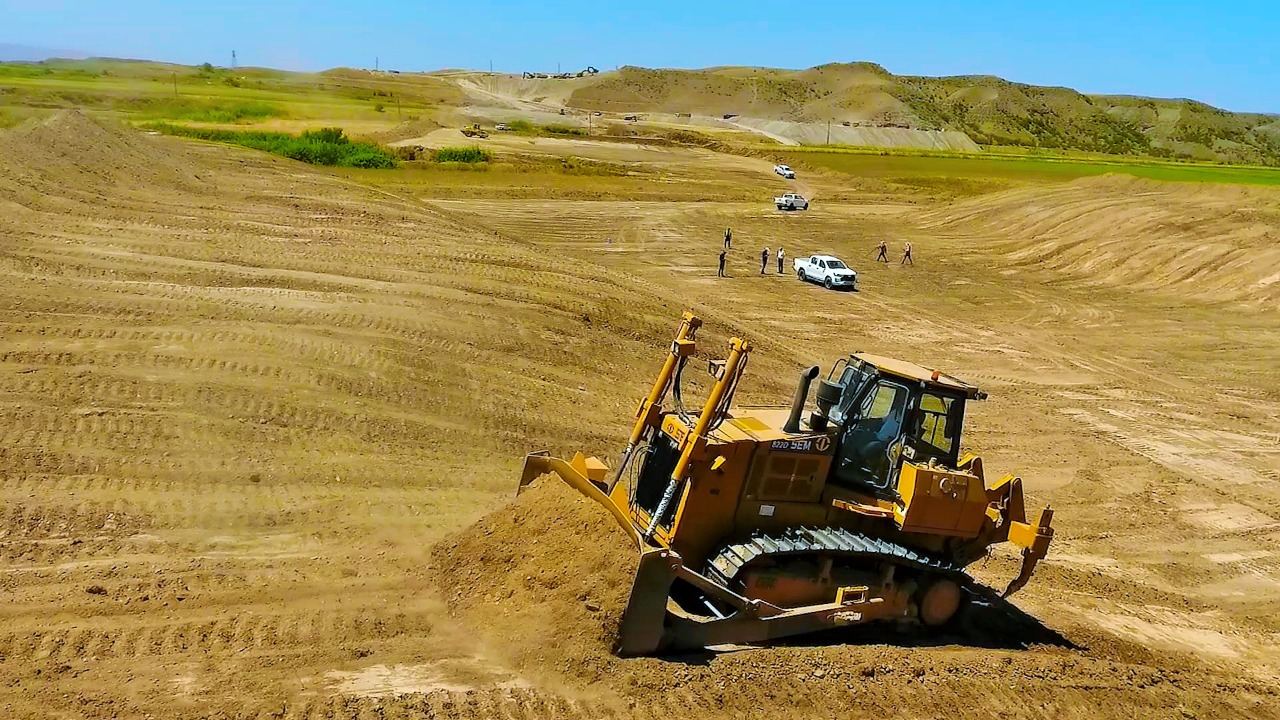 Naxçıvana aparacaq avtomobil yolunun tikintisi aparılır - FOTOLAR