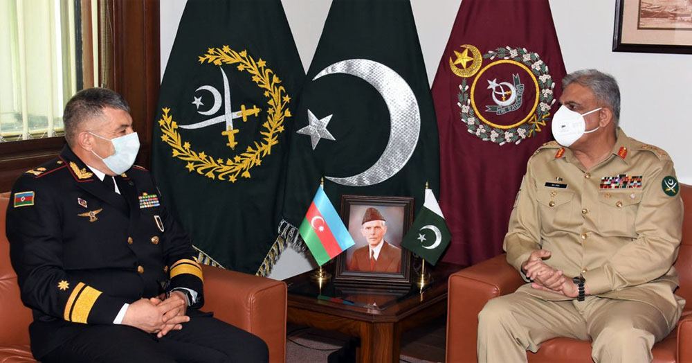 Azərbaycan HDQ komandanı ilə Pakistanın ordu generalı ilə görüşüb