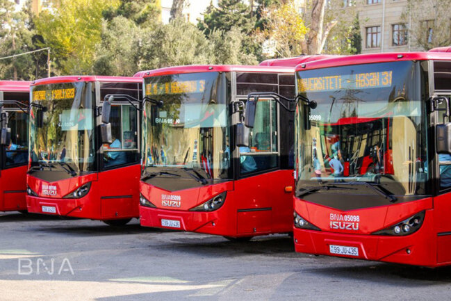 Sabah avtobuslar İŞLƏYƏCƏK