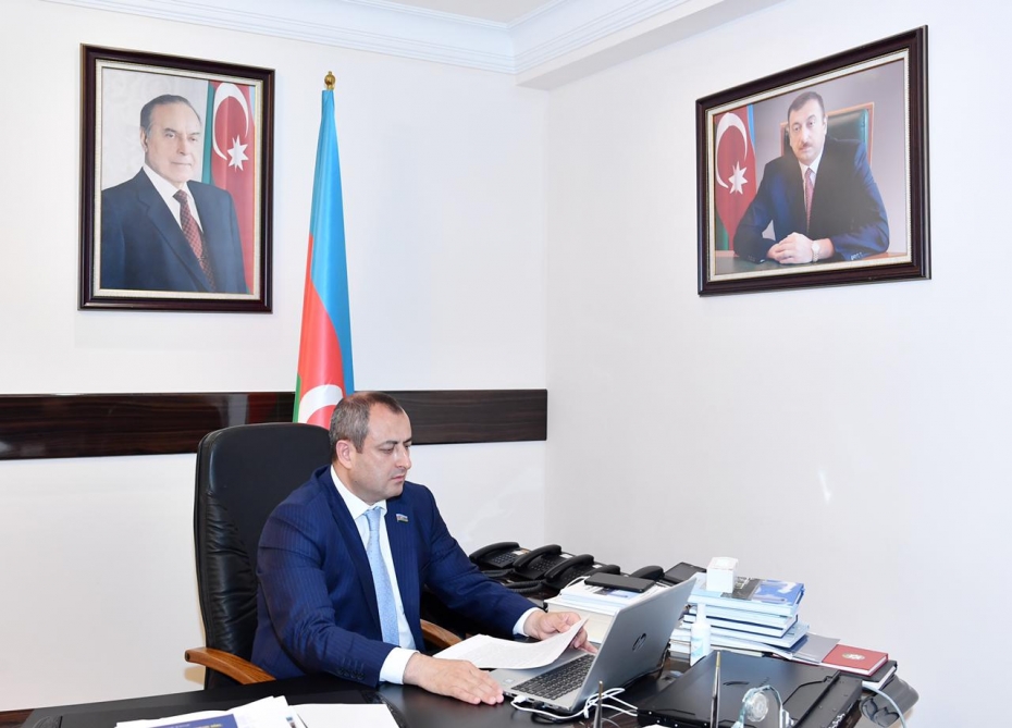 Azərbaycan və Qazaxıstan parlamentlərarası dostluq qruplarının onlayn görüşü keçirilib