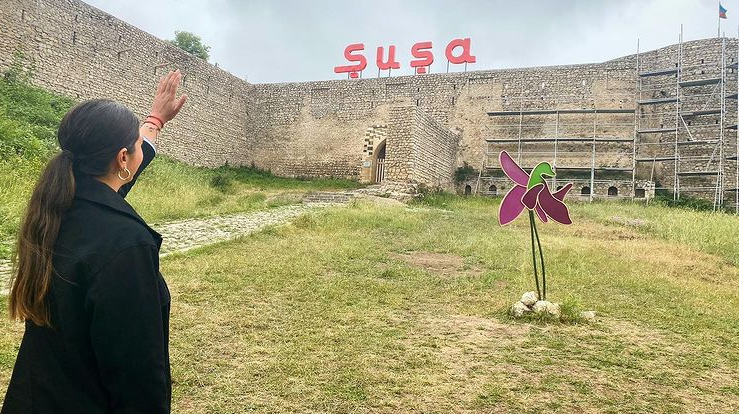 Fulya Öztürk Şuşadan paylaşım etdi - FOTO
