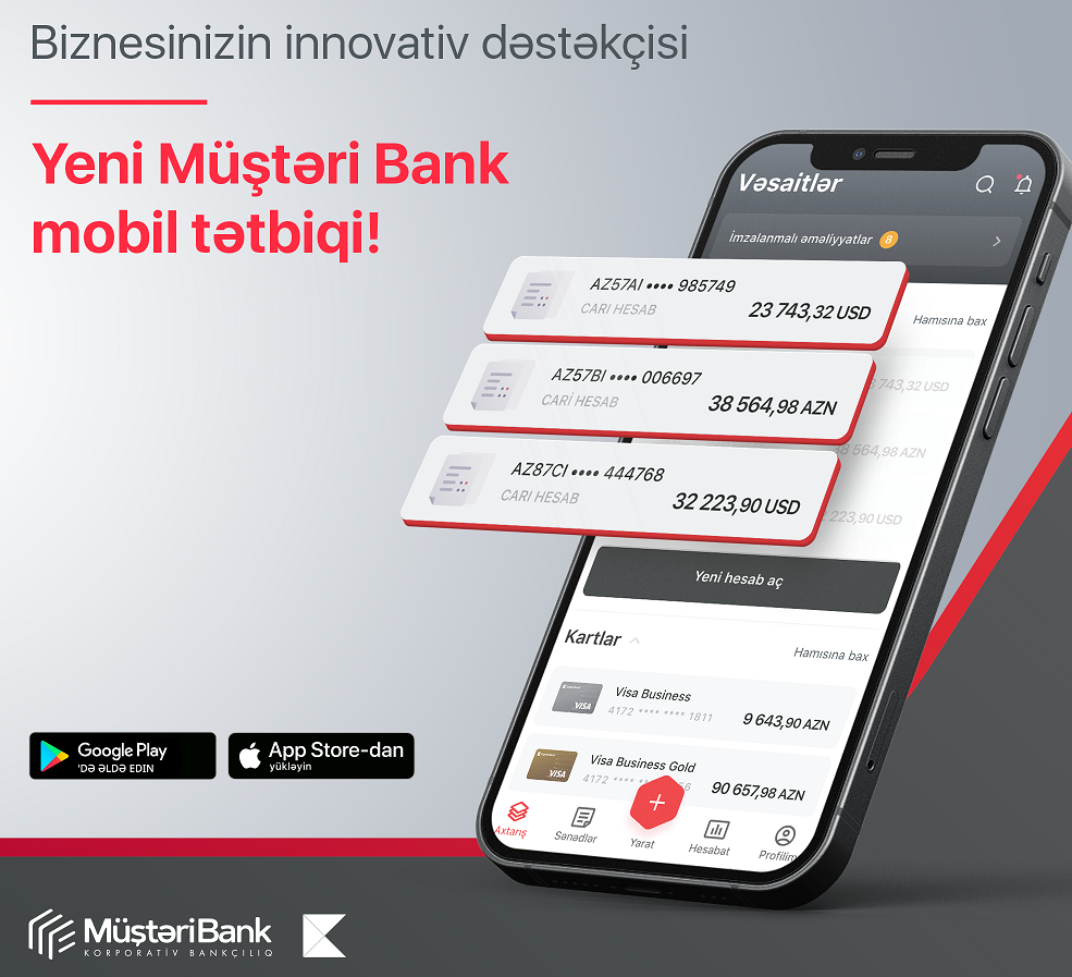 “Müştəri Bank Mobile” - biznes üçün yeni mobil bankçılıq tətbiqi