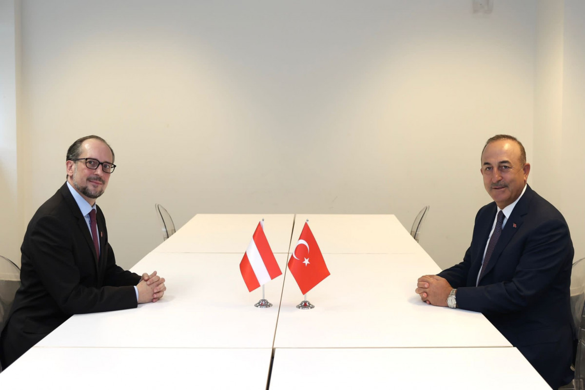 Çavuşoğlu avstriyalı həmkarı ilə görüşüb