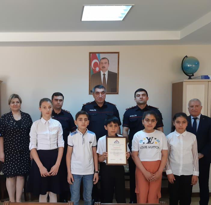 Göygöl polisi müsabiqə iştirakçıları ilə görüşdü - FOTO