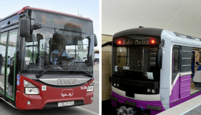 Bayram günlərində avtobuslar və metro İŞLƏYƏCƏK