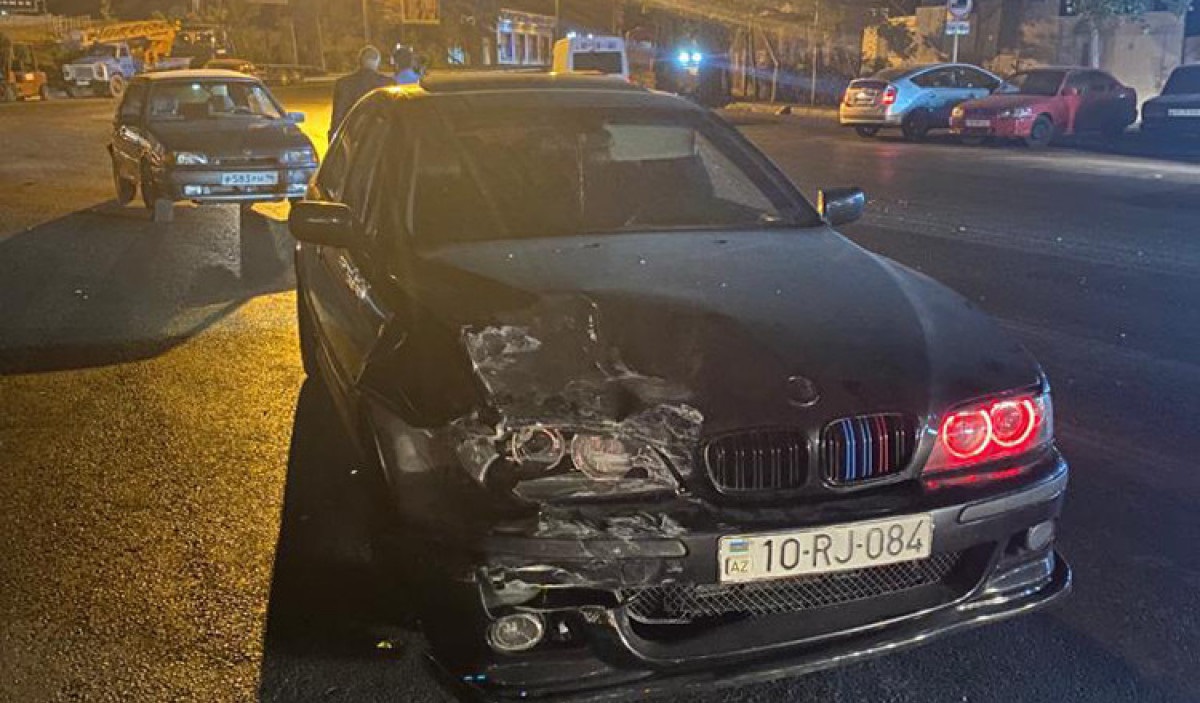 Xırdalanda yol qəzası - xəsarət alan var - FOTO