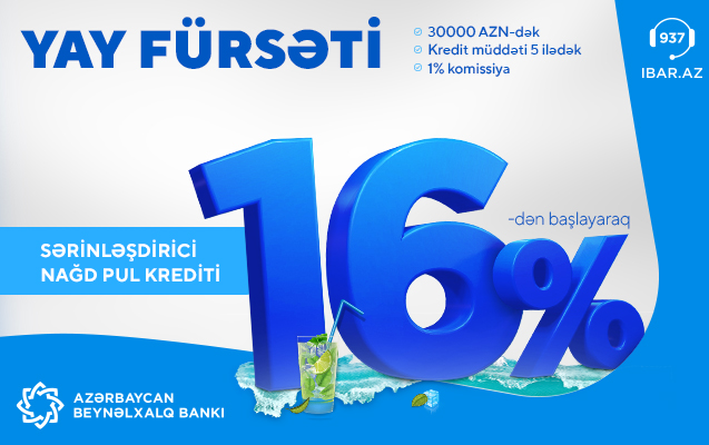 Azərbaycan Beynəlxalq Bankı kredit faizini endirdi