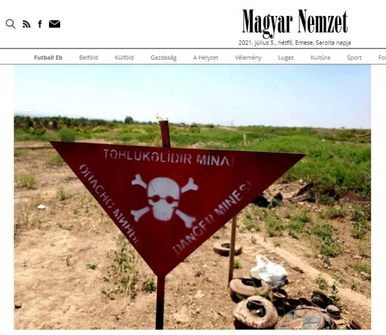 Macar jurnalist azad olunmuş rayonlardan yazdı