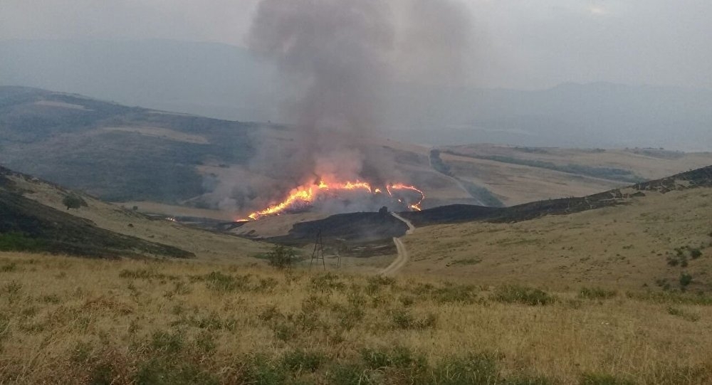 Qazaxda sərhəd boyunca baş verən yanğın söndürülüb
