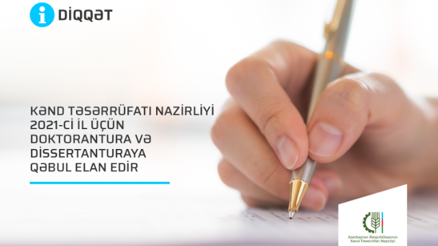 Nazirlik doktorantura və dissertanturaya qəbul elan edir