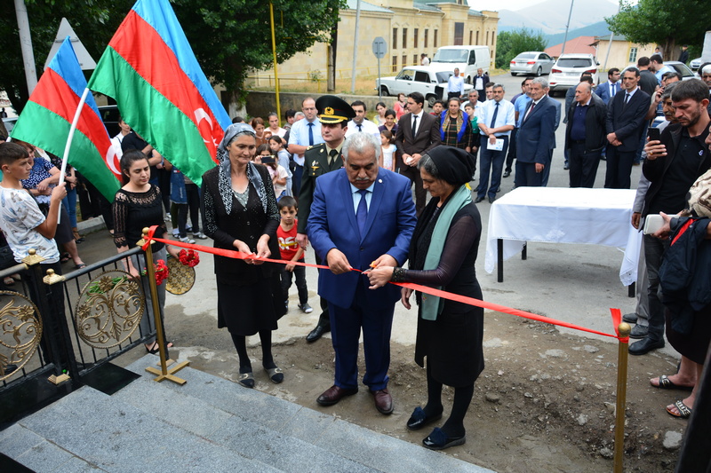 Daşkəsəndə Şəhid bulağının açılışı oldu - FOTO