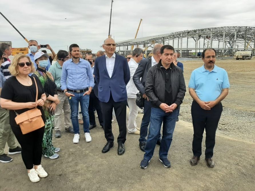 Səfirlər Füzuli Beynəlxalq Hava Limanının tikintisi ilə tanış olublar