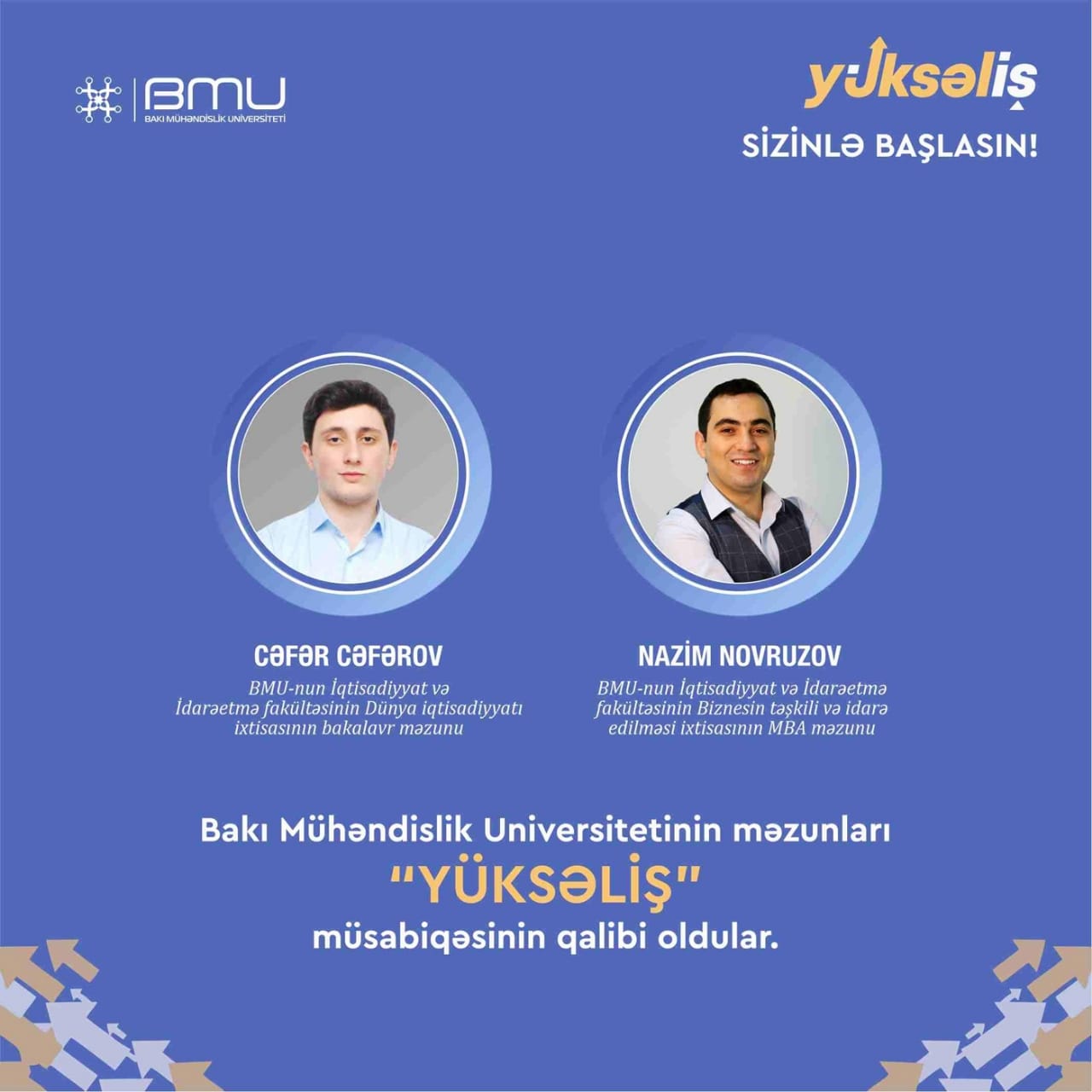 BMU-nun məzunları “Yüksəliş” müsabiqəsinin qalibi olublar