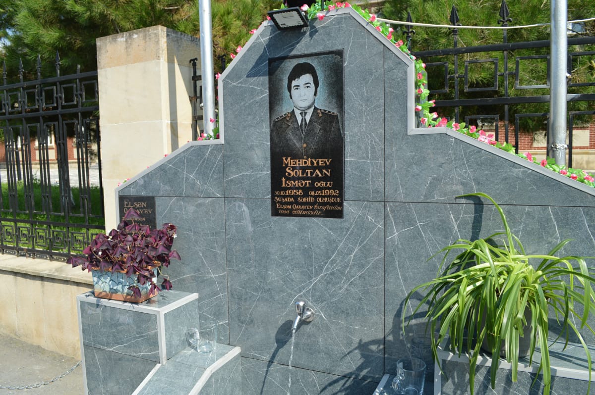Şəhidin doğum günü qeyd olundu,  bulağın açılışı oldu - FOTOLAR