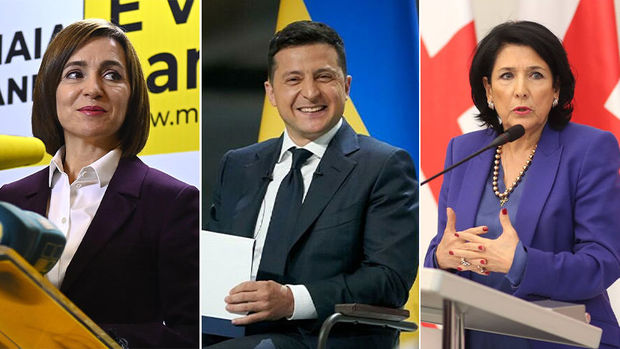 Gürcüstan, Moldova və Ukrayna prezidentləri birgə bəyannamə imzaladılar