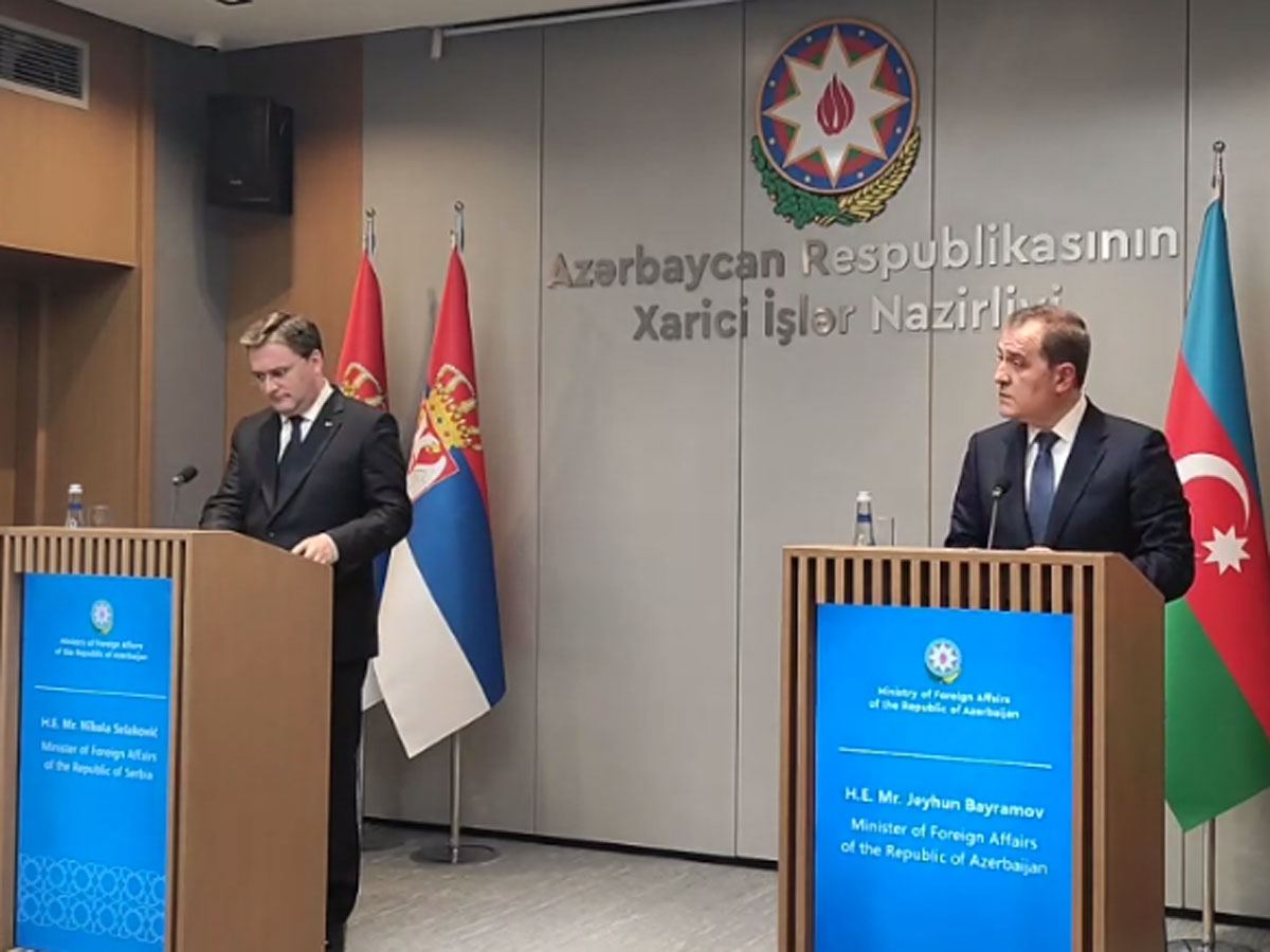 Nazirlər mətbuat konfransı keçirdi - VİDEO